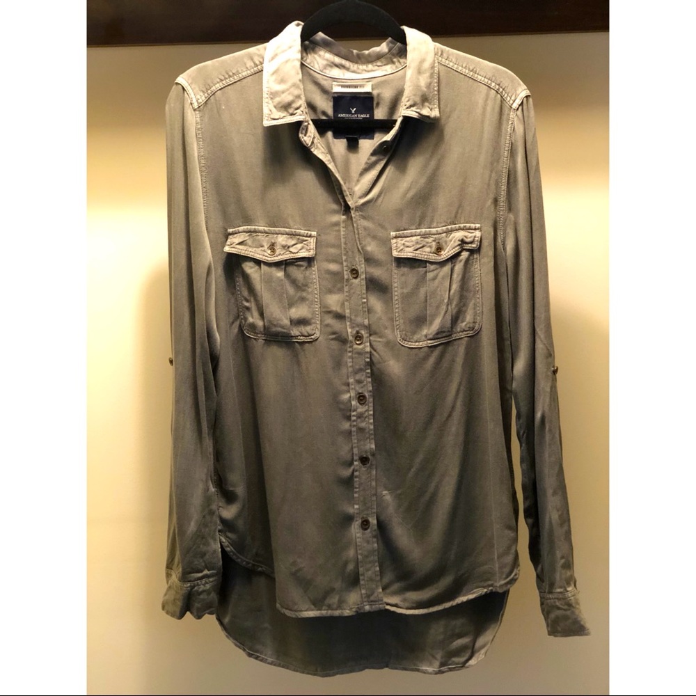 American eagle boyfriend fit blouse